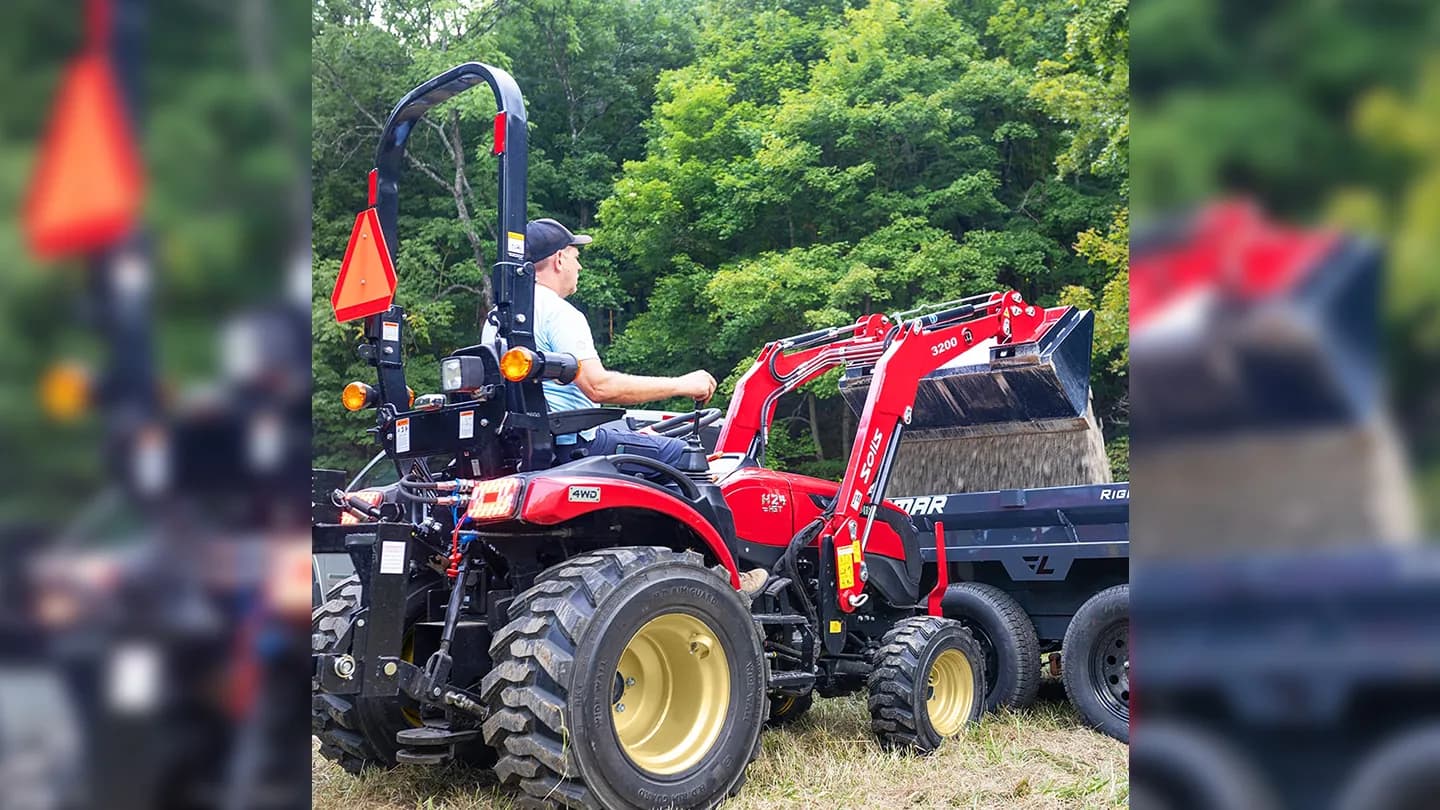 Фронтальный погрузчик Solis | Солис (26 HP 6F+2R) Увеличенный ковш (3RD std bucket)