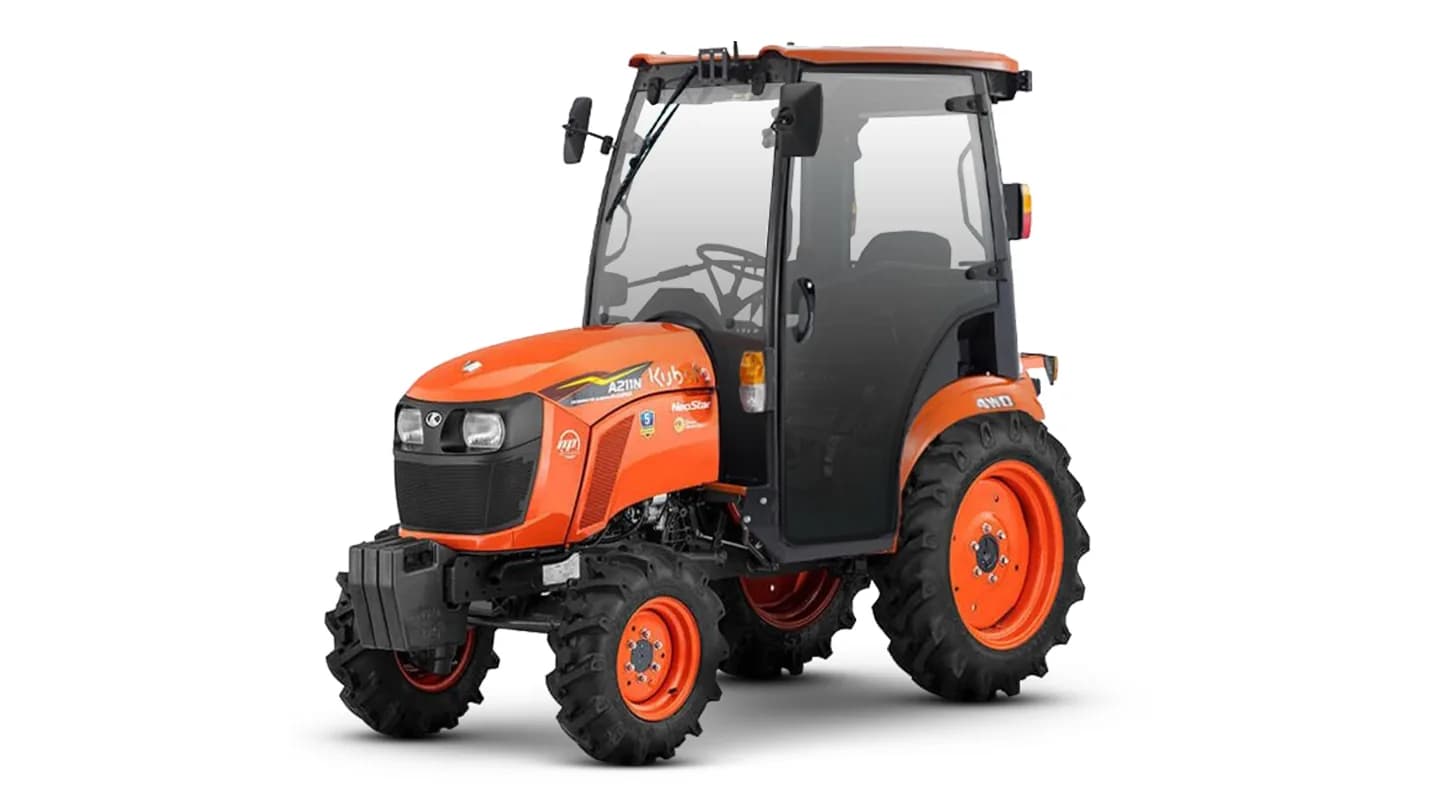 Трактор Kubota | Кубота A211N-OPC 9+3 (Kubota India) STD agri 7.00-12 / 8.3-20 (с ПСМ)