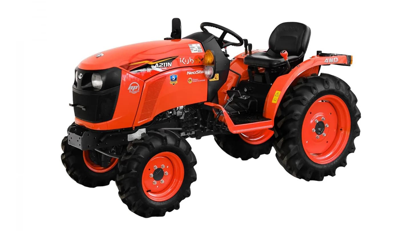Трактор Kubota | Кубота A211N-OP 9+3 (Kubota India) STD agri 7.00-12 / 8.3-20 (с ПСМ) — фото 21