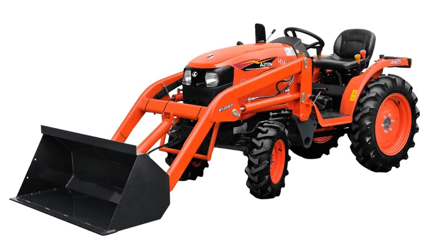 Трактор Kubota | Кубота A211N-OP 9+3 (Kubota India) STD agri 7.00-12 / 8.3-20 (с ПСМ) — фото 28