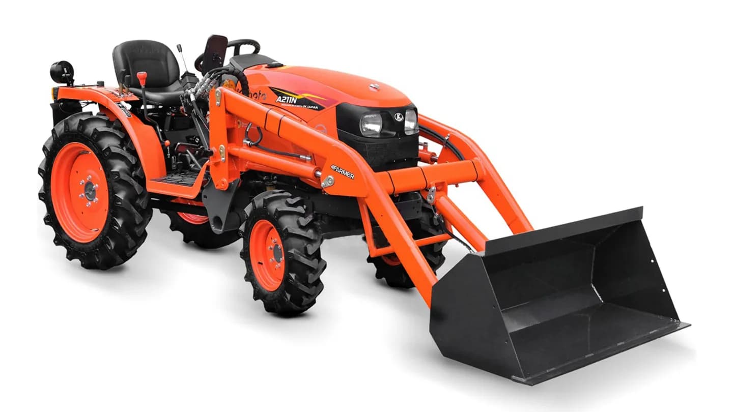 Трактор Kubota | Кубота A211N-OP 9+3 (Kubota India) STD agri 7.00-12 / 8.3-20 (с ПСМ) — фото 29